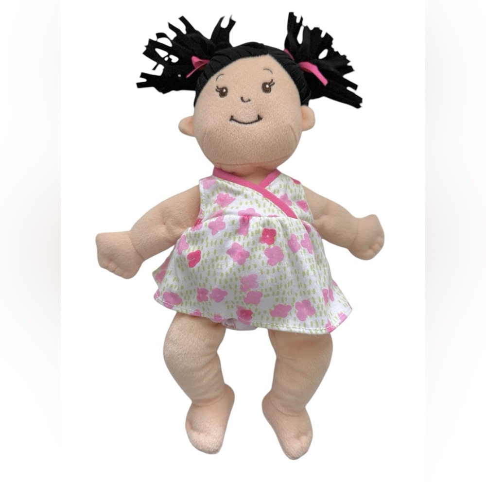 Baby Stella Plush Doll with Black Hair Pony Tails